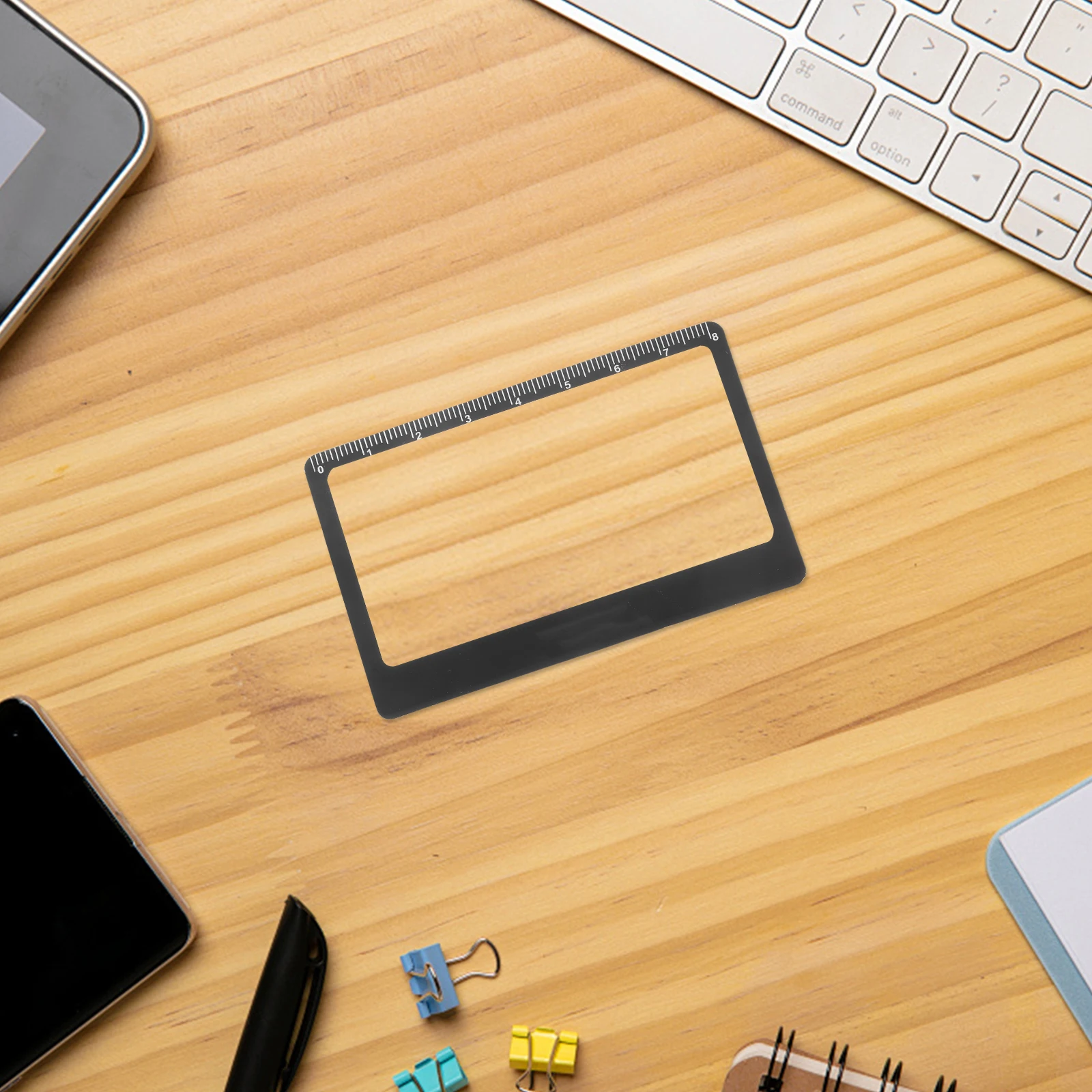 

Square Card Magnifier Transparent Lens Ultrathin Portable Size Bookmark Compact Pocket Credit Magnifiers For Reading Books Maps