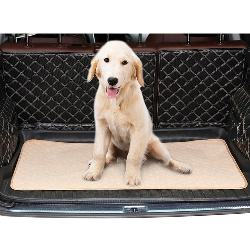 

Reusable Pet Dog Cat Pee Pads Mat Exquisite Workmanship Waterproof Anti Slip Design Puppy Training Pad Cleaning Supplies Beige S