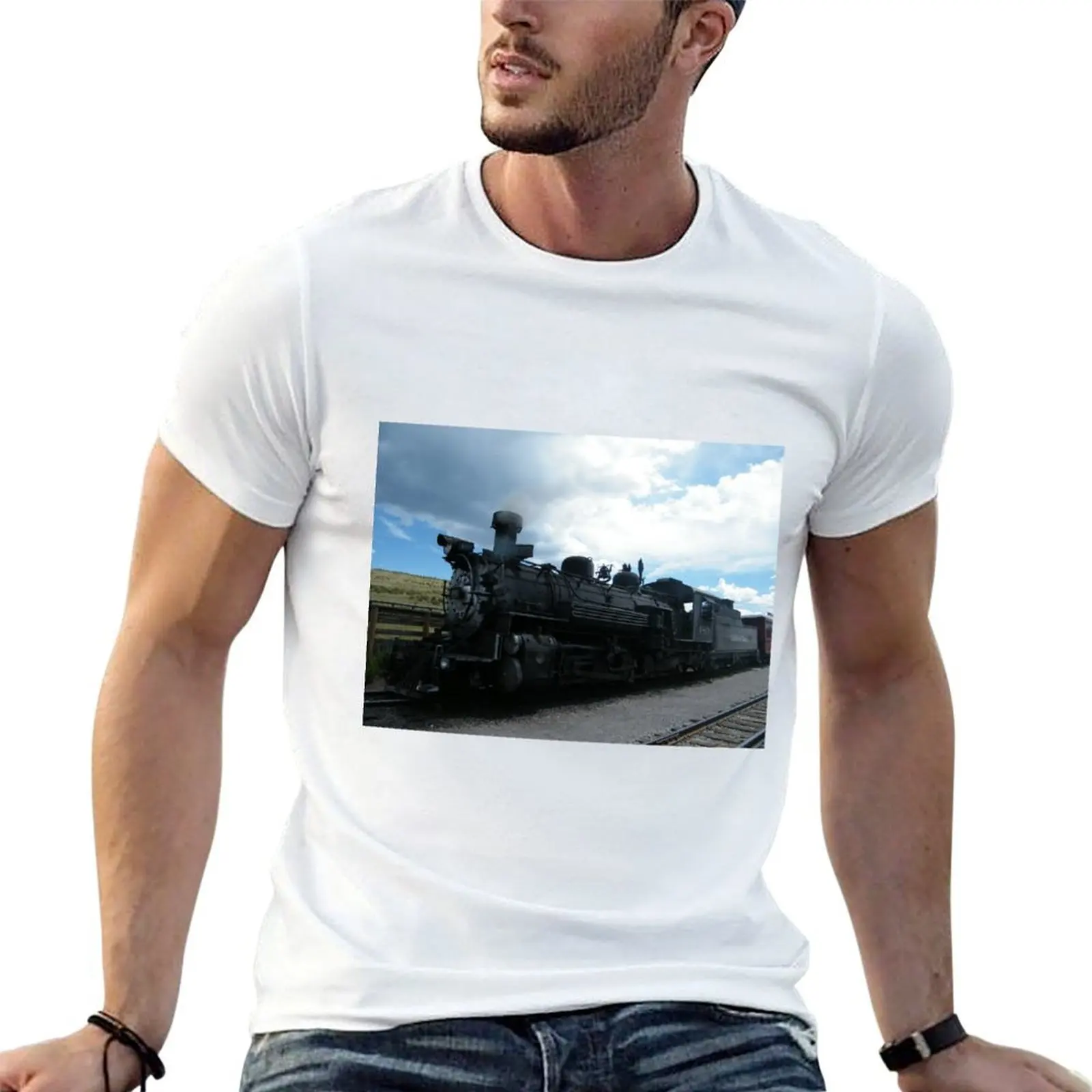 

Toltec Narrow-Gauge Classic vintage man New t Mexico Cumbres graphic shirts Railroad, Locomotive, for T-Shirt