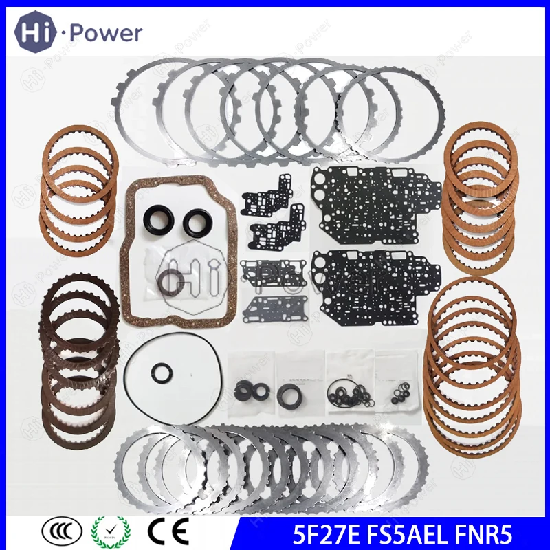 5F27E FS5AEL FNR5 Transmission Master Rebuild Kit Overhaul Kit  Friction Steel Plate For Ford MAZDA MKZ Gearbox Disc Repair Kit