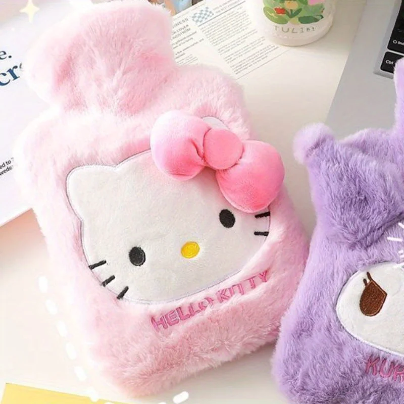 Sanrio Hello Kitty plush hot water bag filled with cute KT cat thick explosion-proof hot water bag large hand warmer