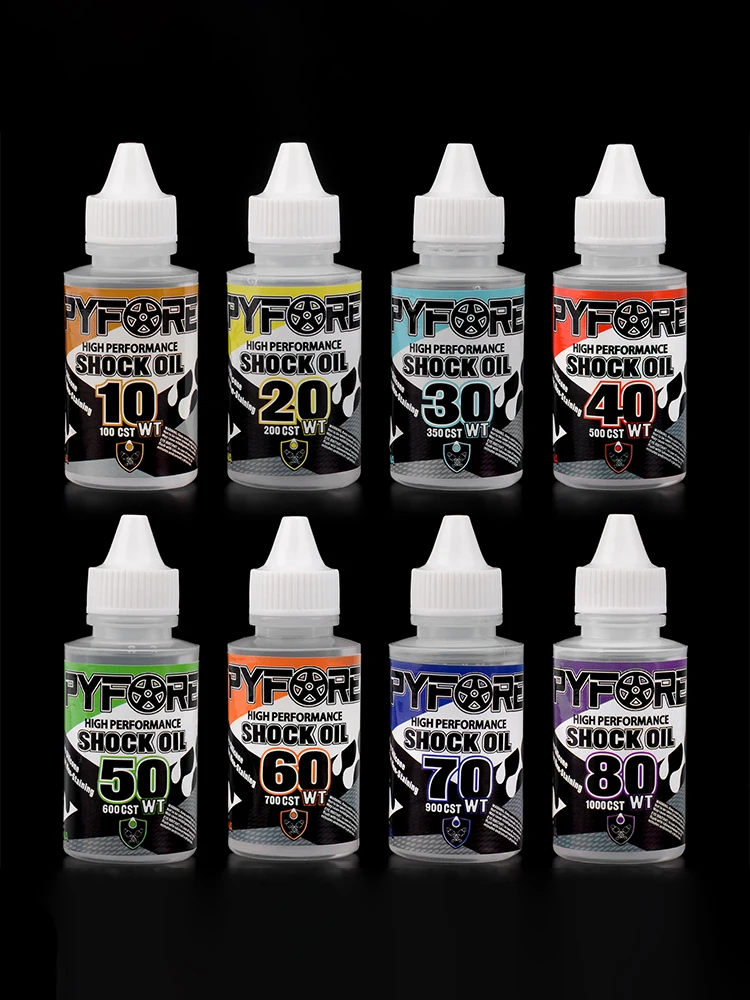PYFORE 60ml amortisseurs en Silicone huile fluide huile de choc haute Performance pour modèle de voiture RC tout-terrain chenille Monster Truck Buggy