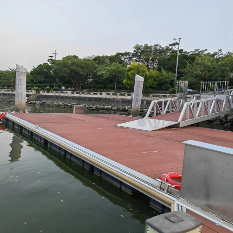 

Aluminum Floating Wharf Prefabricated Wooden Cabin Fishing Boat Dock