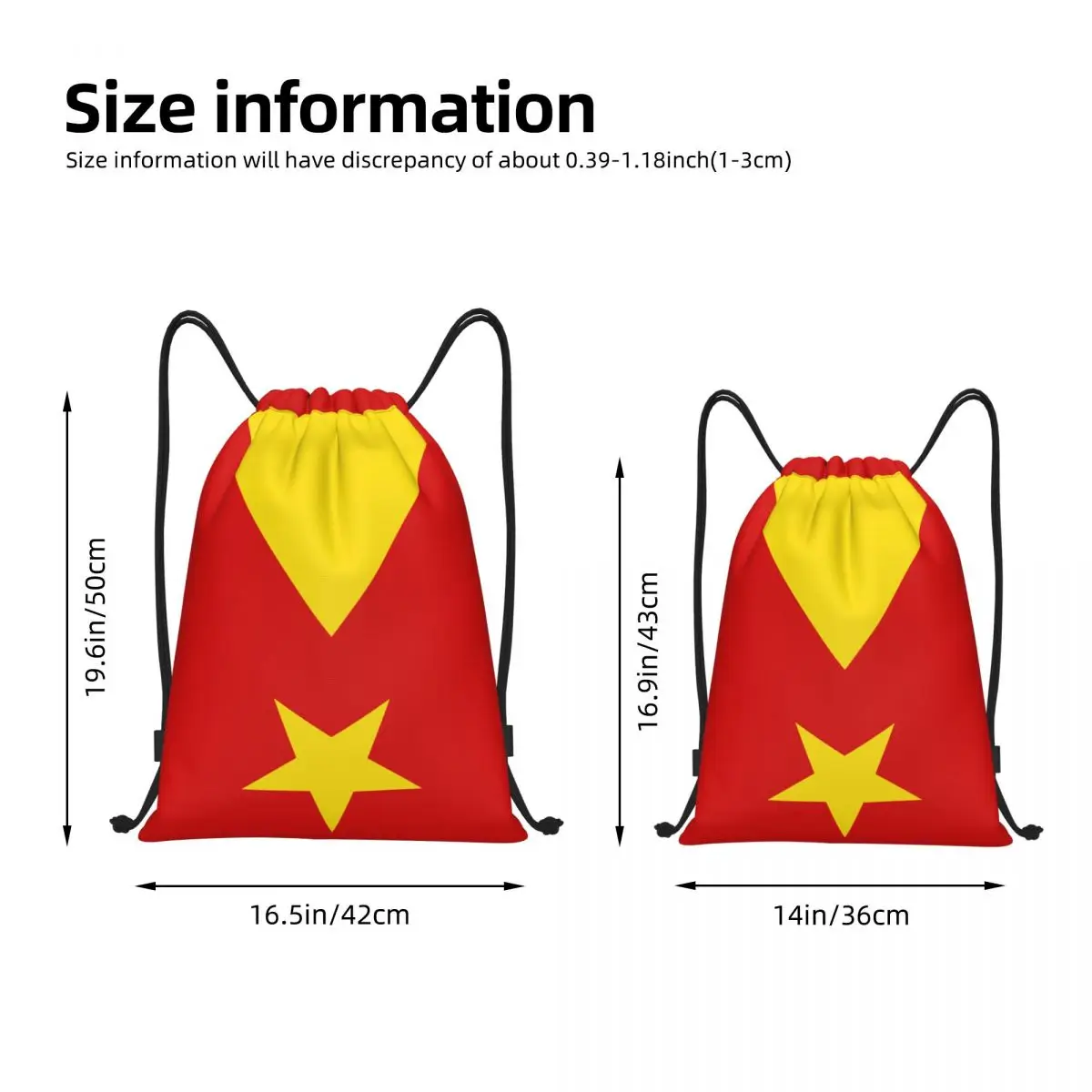 Tigray Flag Ethiopian Bag Drawstring Backpack Sports Gym Sackpack String Bag for Exercise