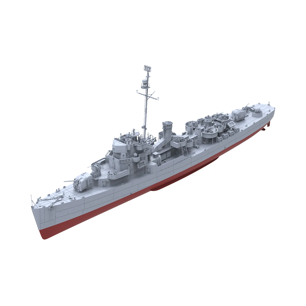 SSMODEL SSC598S-A 1/144  Military Model Kit USS Buckley Class Coolbaugh Frigate DE-217 Full Hull Miniature Static Model