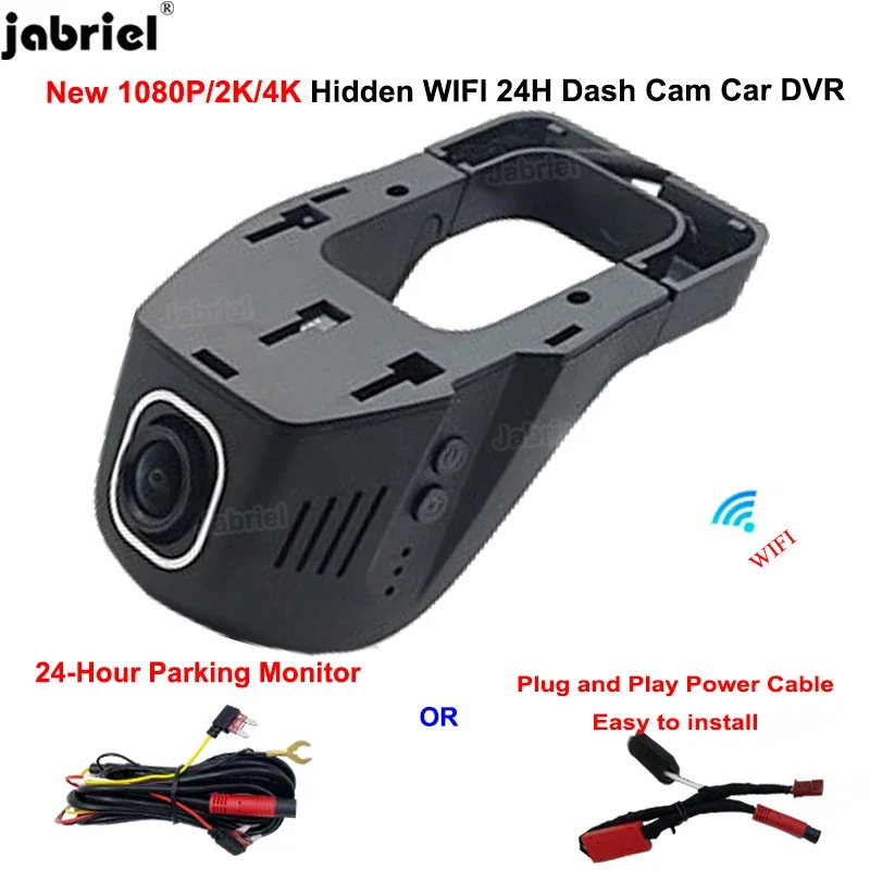 Jabriel For Toyota For Mazda for Jeep for Nissan for Ford for Skoda for Kia for Fiat for DS Dash Cam Camera 4K 2K Wifi Car DVR