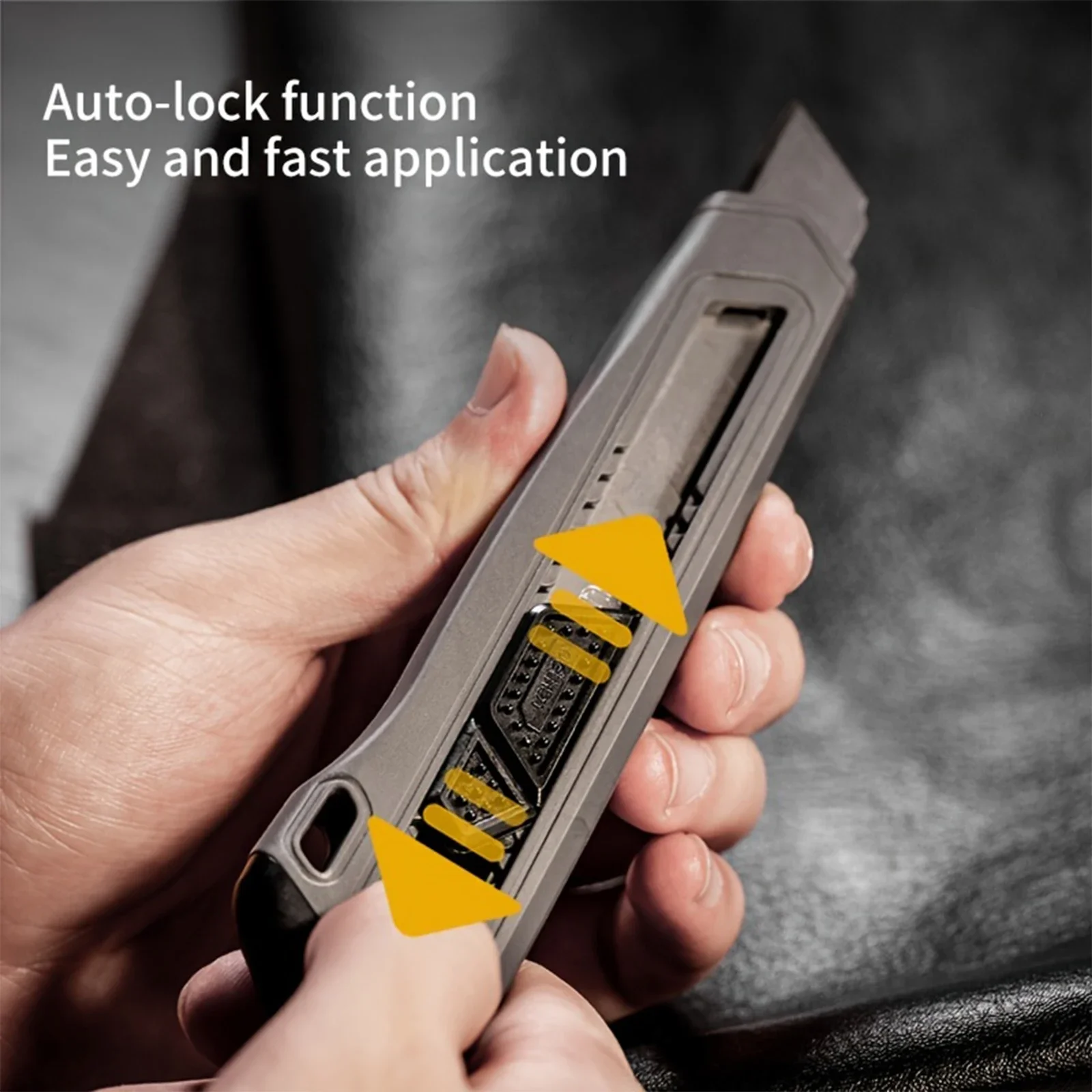 Deli Sk5 High Carbon Steel Blades Utility Knife Multifunction Self-locking Design Retractable Art Knifes for Paper Box Cutters