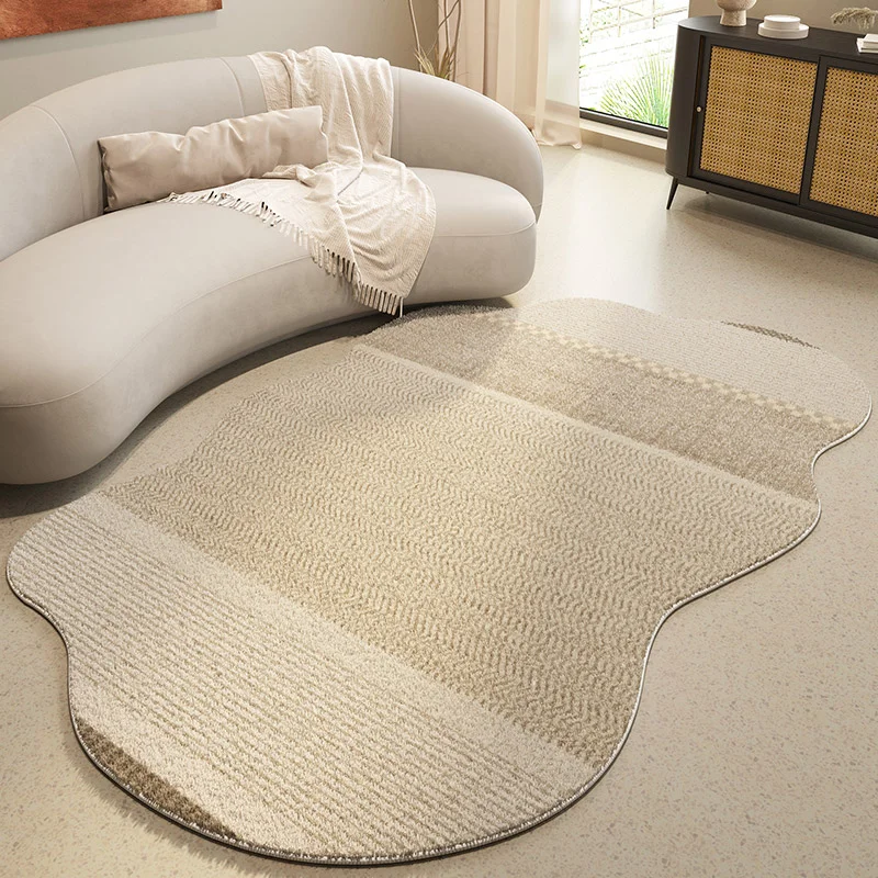 Japanese style special shaped large area living room carpet thickened soft comfortable lounge carpets irregular washable rug