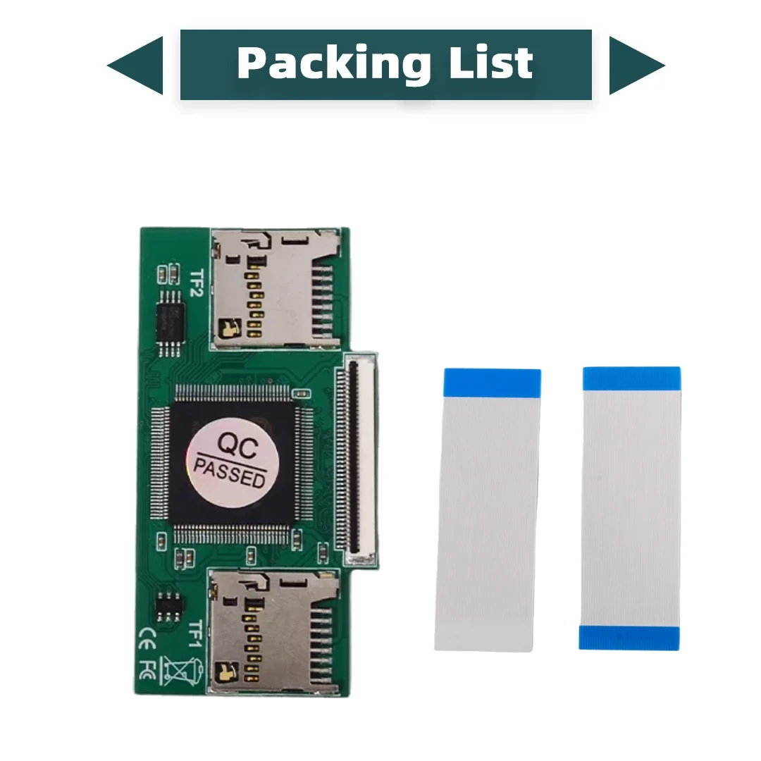 Dual TF Micro SD To CE Adapter Card Perfectly for IPOD Classic 3 4 5 6 7Th Video IFlash Industrial PC DVR NVR, PCs Game Consoles