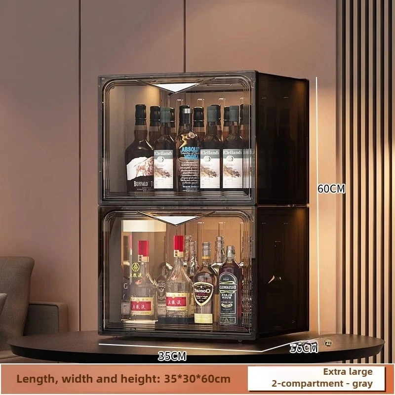 Luxury Restaurant Desktop Wine Cabinets Living Room Wine Small Display Cabinet Home Wall-mounted Bar Floor Storage Cabinet