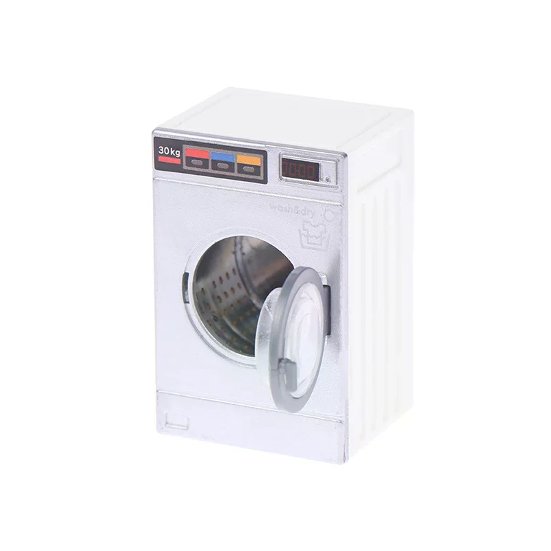 1PC Dollhouse Miniature Washing Machine Drum Washer Home Appliance Laundry Model Doll house Furniture Decor Toy 1:12