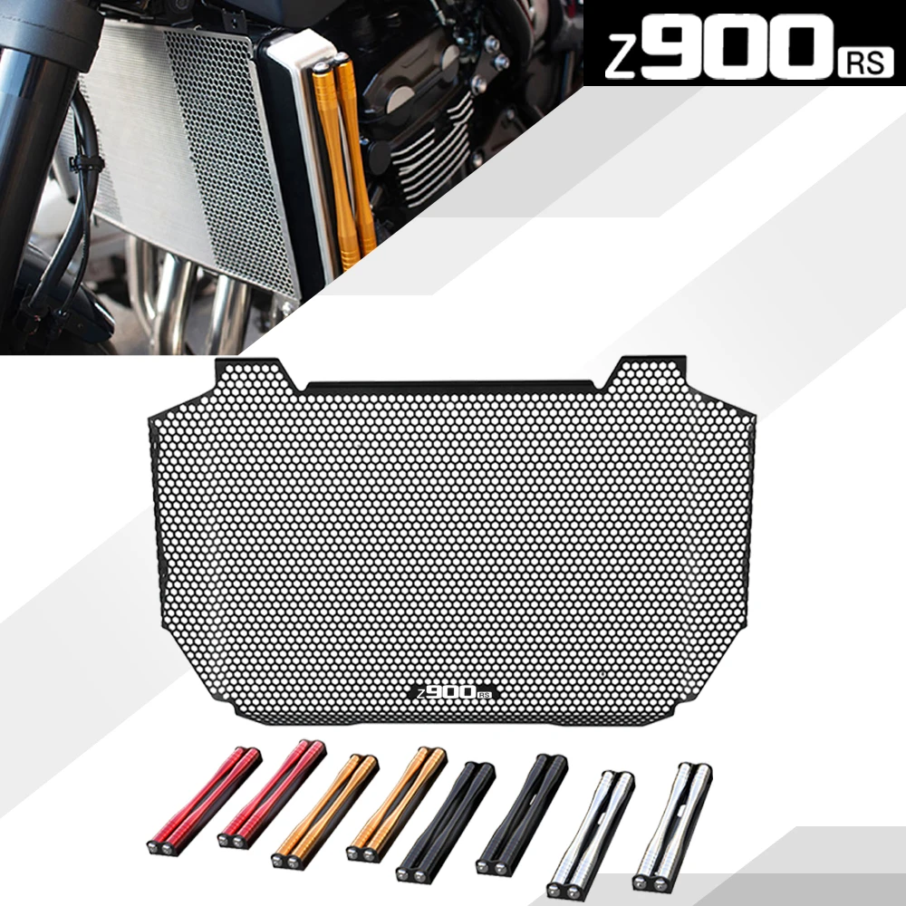 

For Kawasaki Z900RS Z900 RS / Cafe Performance 21-2026 Motorcycle Accessories Aluminium radiator guard and Radiator Side Rod Set