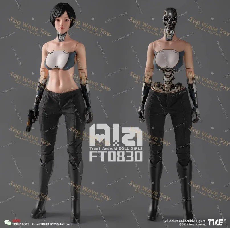 New Stock True1Toys FT0830 1/6 Android Ala Semi-mechanical Action Figure 12'' Female Soldier Full Set Collectible Model Toys