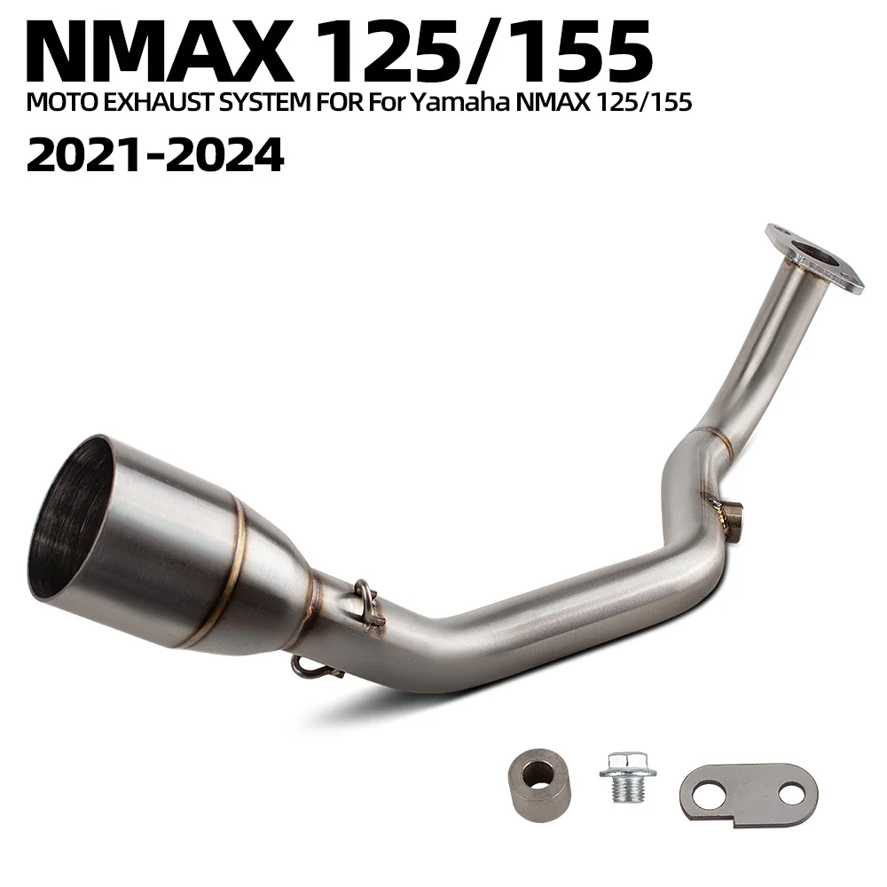 NMAX 125 Escape Header Pipe for Yamaha NMAX 125/155 2021-2024 Tricity 125/155 2023-2025 Motorcycle Exhaust Pipe 51mm Manifold