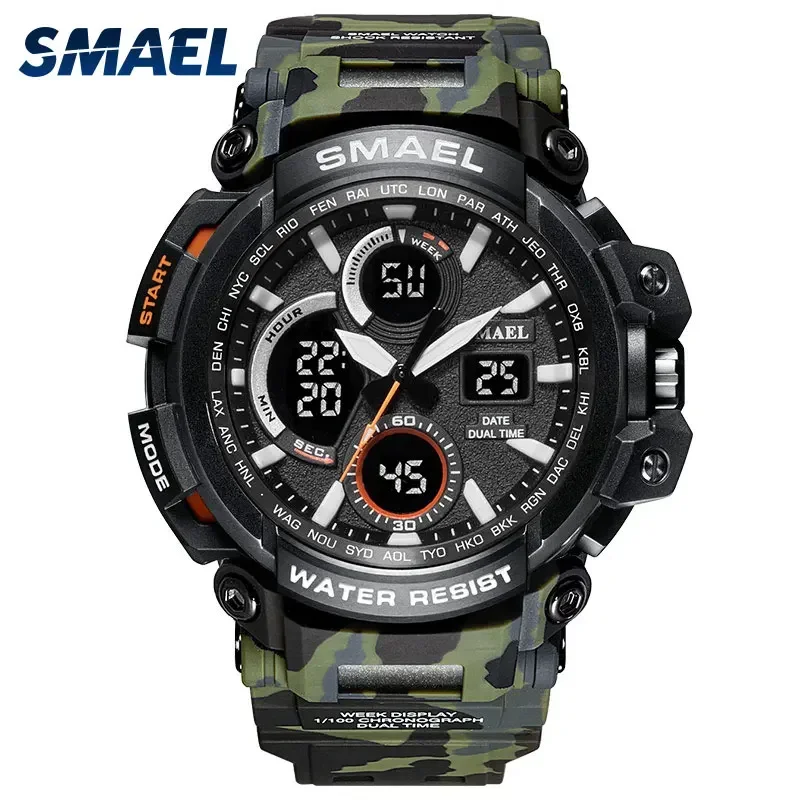 

SMAELLED Digital Watch Military Male Clock Relogio Masculino erkek kol saati Men Watch Sport Watches Waterproof Men Watch 1708B