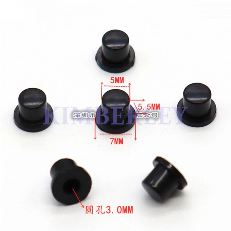 

30-компонентная черная крышка для кнопок, самоблокирующаяся крышка для кнопок, круглое отверстие в крышке переключателя питания