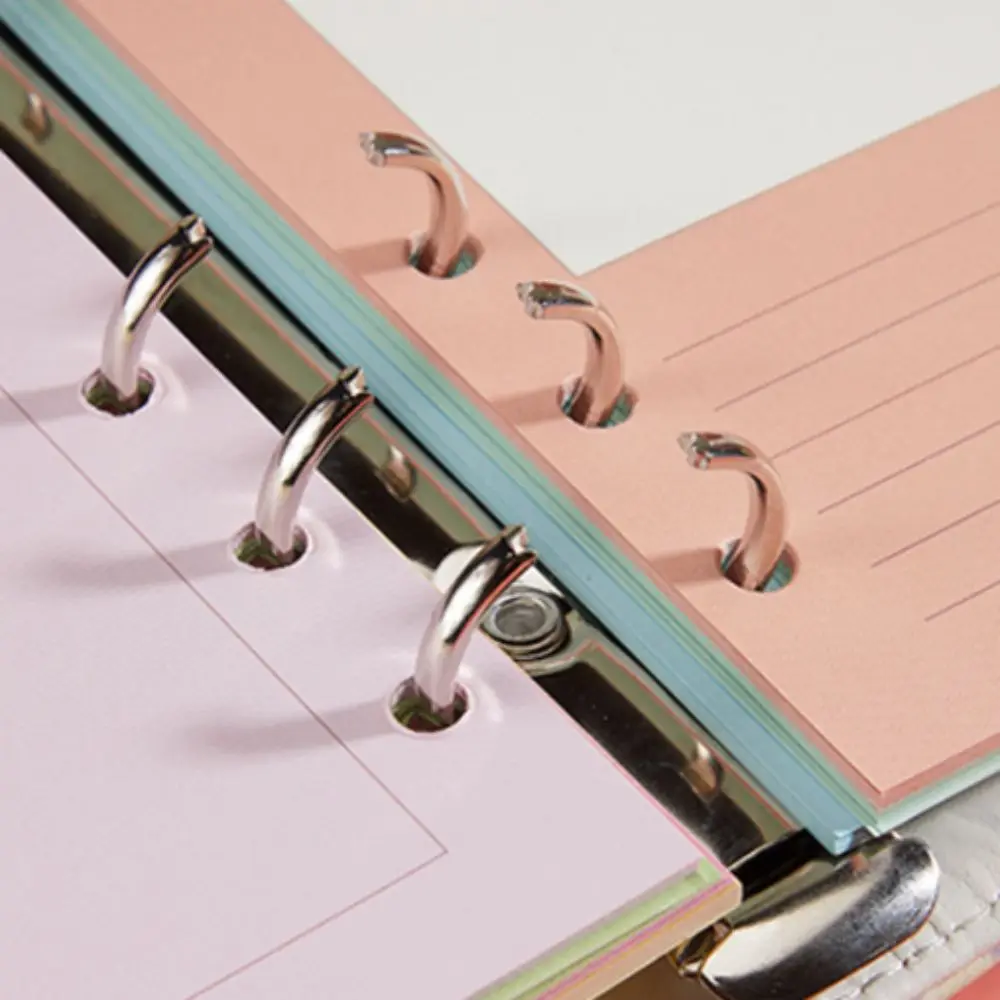 ファッション A6 ルーズリーフ紙リフィル 80 枚 6 穴ノートブック紙ウィークリーアジェンダノートブックリフィル誕生日プレゼント