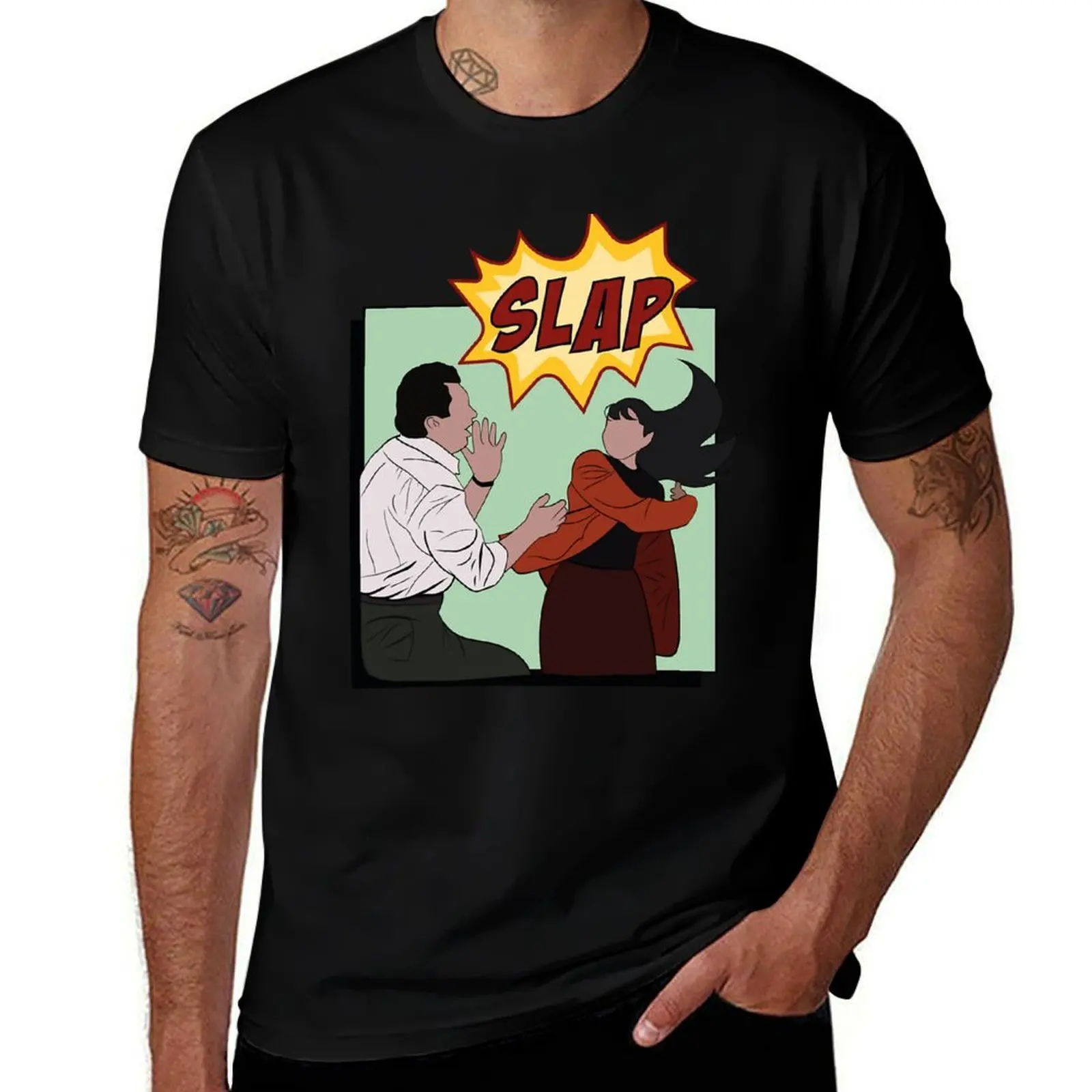Kennedy - The slap T-Shirt Casual Breathable Short Sleeve Top T-Shirt
