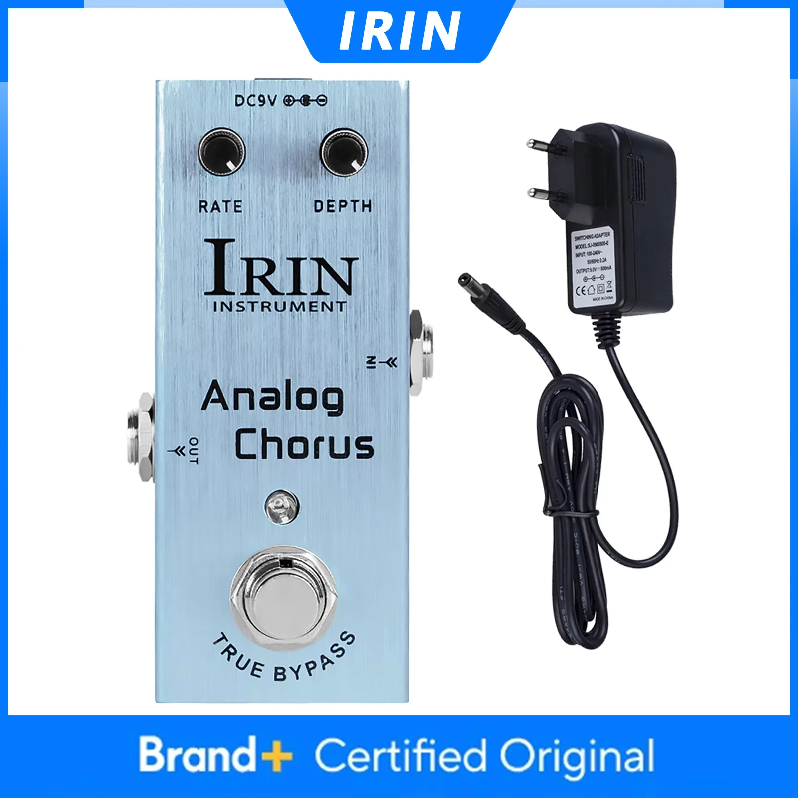 IRIN AN-08 Guitar Analog Chorus Effect Pedal Circuit Chorus Tone Metal Shell Pedal True Bypass Guitar Parts & Accessories