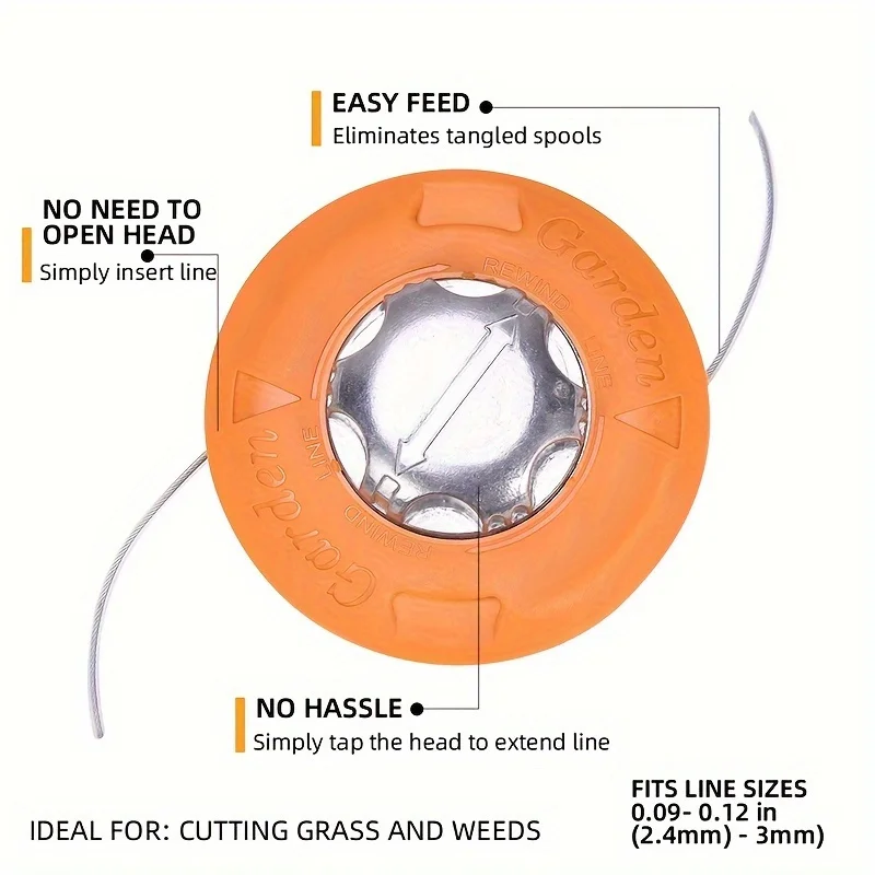 For lawn mower garden accessories, plastic thickening, automatic rope changing, no need to disassemble