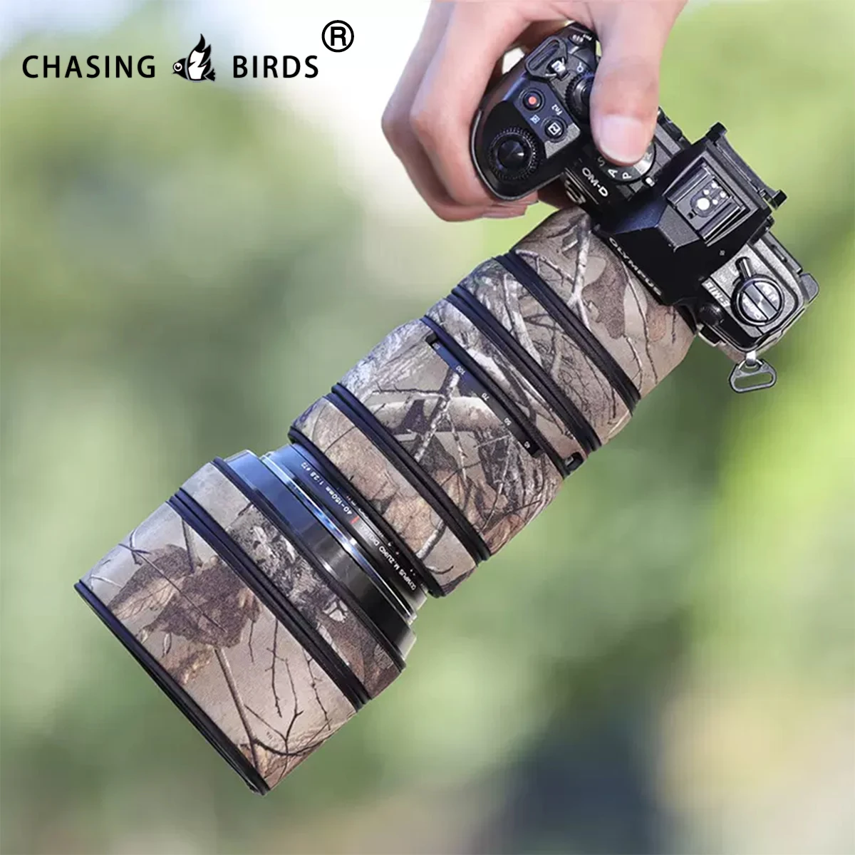 CHASING BIRDS camouflage lens coat for OLYMPUS 40 150 F2.8 PRO waterproof and rainproof lens protective cover olympus 40-150mm