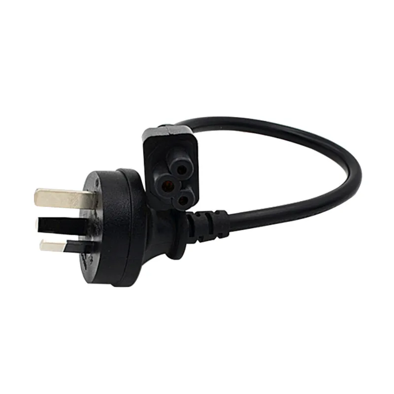 2PCS AU Australian Plug to C5 Clover Leaf Power Cord 3×0.75mm², Portable AC Cable for Notebook Laptop Power Adapter