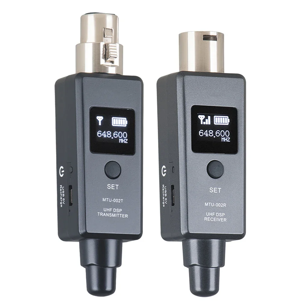 

High-Quality Wireless XLR Transmitter And Receiver For Dynamic Microphone Wireless System Microphone Converter With HD Display