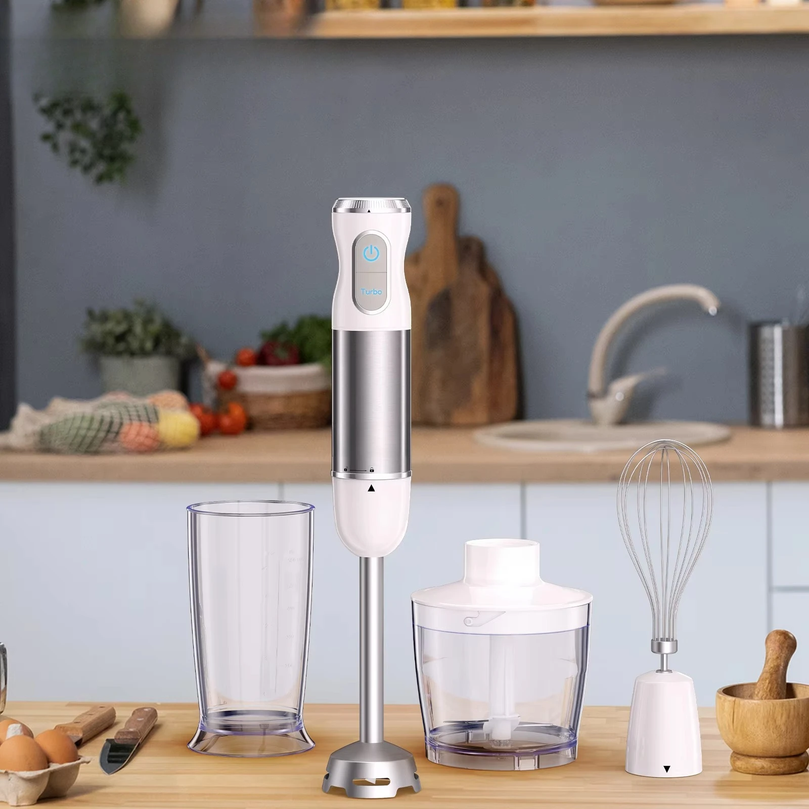 High Power 1000 Watt Hand Blender New Food Processor Bar Blender Homogenizer with Plastic Container