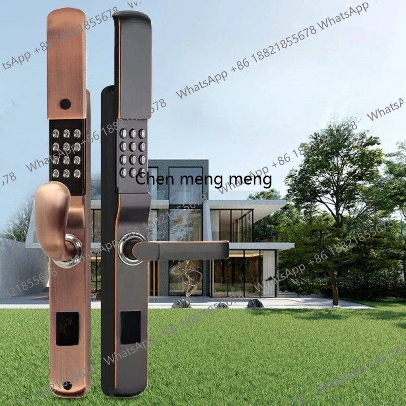 Double-sided mechanical combination lock outdoor waterproof household wrought iron fence courtyard door lock