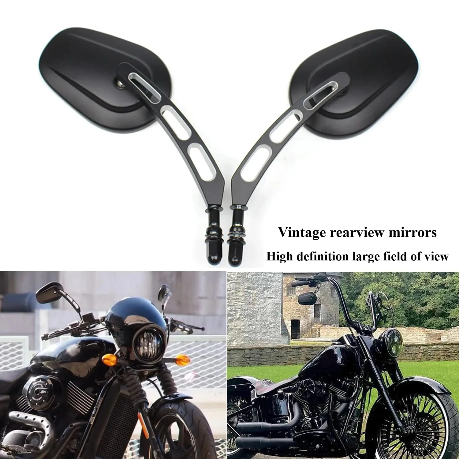 

Для Harley Touring Road King Sportster XL883 1200 Fatboy Dyna Softail зеркало заднего вида для мотоцикла ретро большое зеркало боковое зеркало