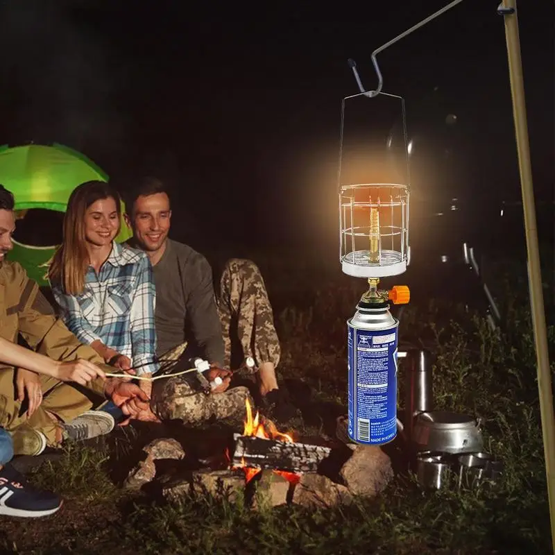 Linterna de Gas portátil para acampar al aire libre, Mini lámpara de tienda de campaña de Gas, luz de emergencia, luces de queroseno