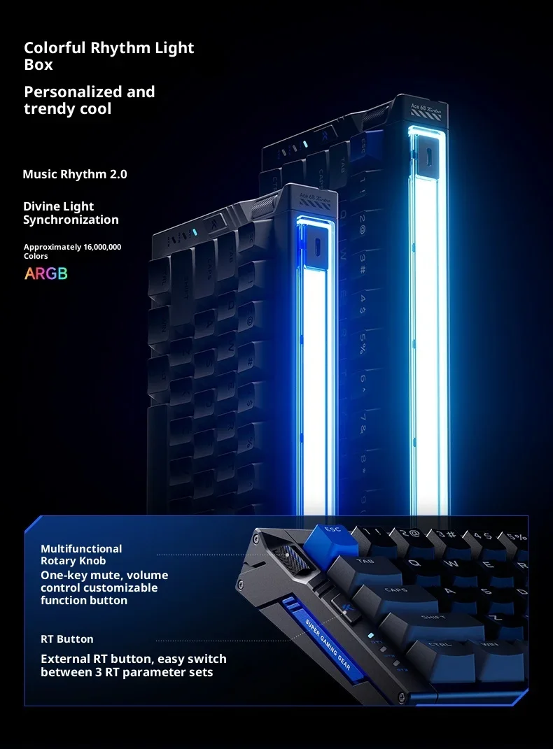 MCHOSE Ace 68 Turbo Low Profile Mechanical Gaming Keyboard