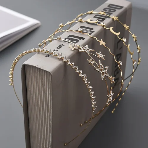 Diadema con diamantes de imitación para mujer y niña, accesorios para el cabello, diadema lujosa que combina con todo, varios estilos, novedad de 2024