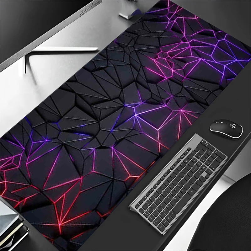 3D Geometry Mouse Pad Large Computer Rug Office Game Table Mat XXL 90x40cm Rubber Anti-slip Gaming Keyboard Mousepads Desk Pads