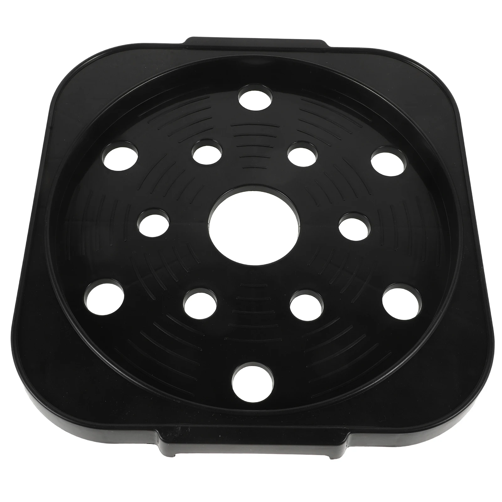 

Movable Propane Tank Stand White Plastic Base Holder Mobile Outdoor Indoor Gas Cylinder Tray with Wheels Plant Pot Bracket