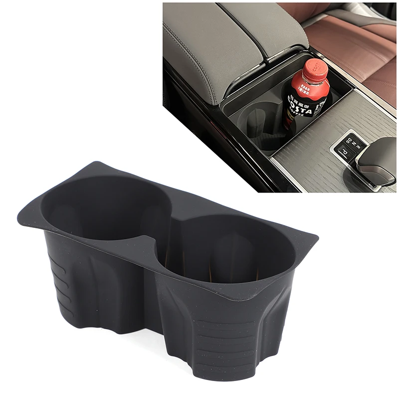 

For Land Rover Range Rover Evoque VELAR 24-26 Black Car Center Console Water Cup Holder Storage Box Interior Car Accessories