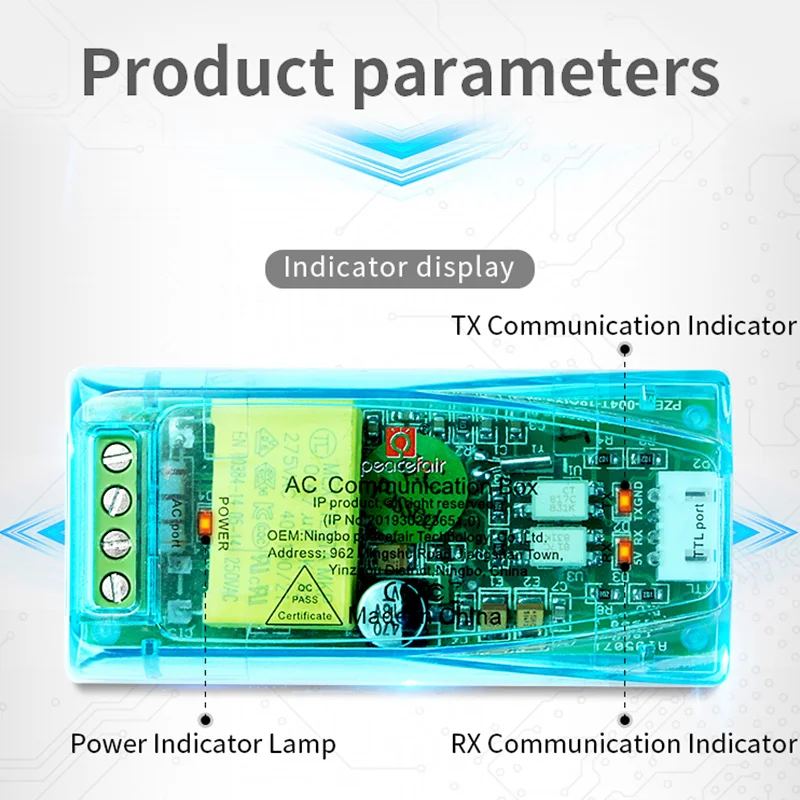 Imagem -05 - Caixa de Comunicação Energia de Energia Medidor de Watt Volt Amp Frequência pf Tensão Kwh Ttl Modbus-rtu 010a com Usb Atualização Pzem004t ac