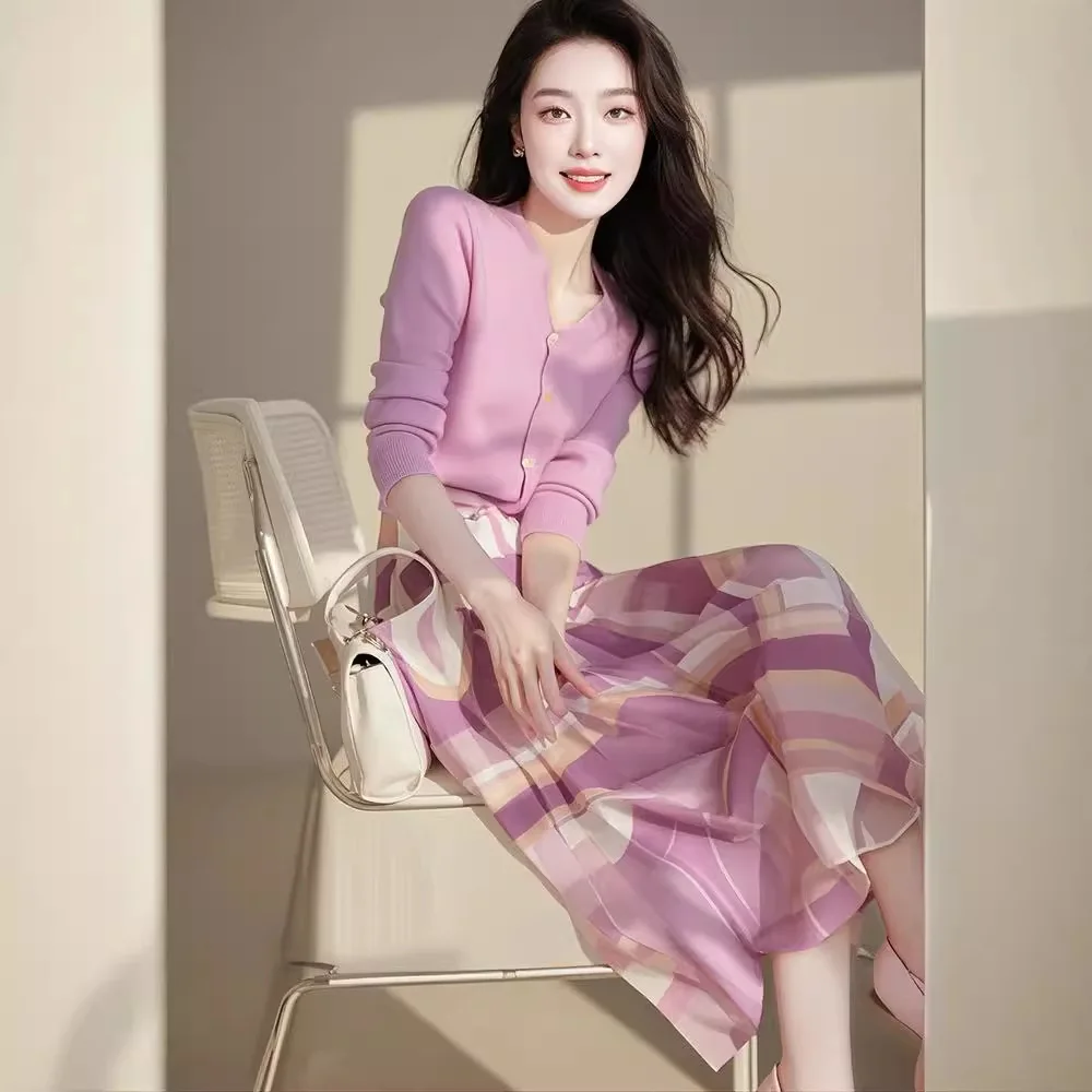 

Ранняя осень Faion 2024, шикарная серия Salt, комплект из двух предметов с высокой талией, комплект женской одежды, повседневная спортивная одежда с высокой посадкой