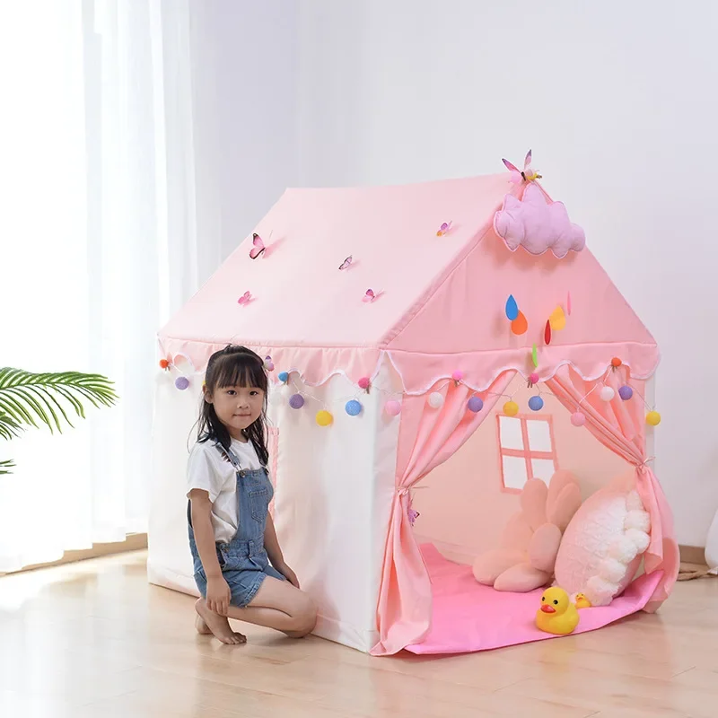 Indoor Kids Tent Playhouse Castle Princess Toy House Boys Girls Wholesale Indoor Children's Tent  Small House Toy House