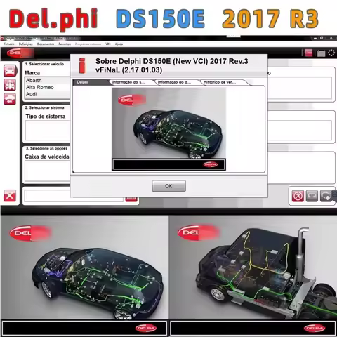 2023 Newest 2017 R3 with keygen Delphi DS150E diagnostic tool For cars and trucks obd scanner 2017r3 Car repair software