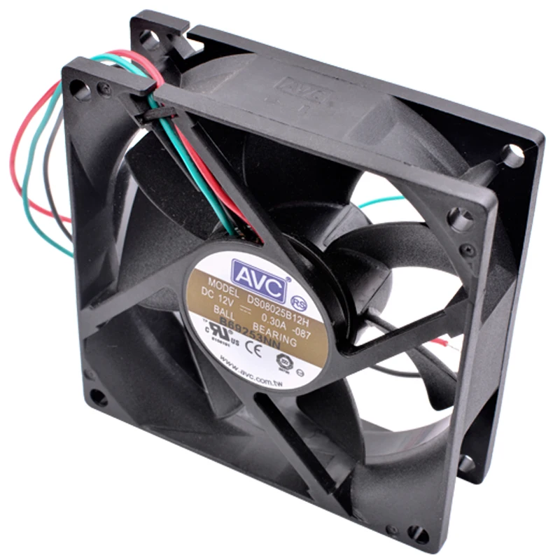 Brand new original DS08025B12H 8cm 80mm fan 8025 DC12V 0.30A Ball high air volume computer chassis CPU power cooling fan