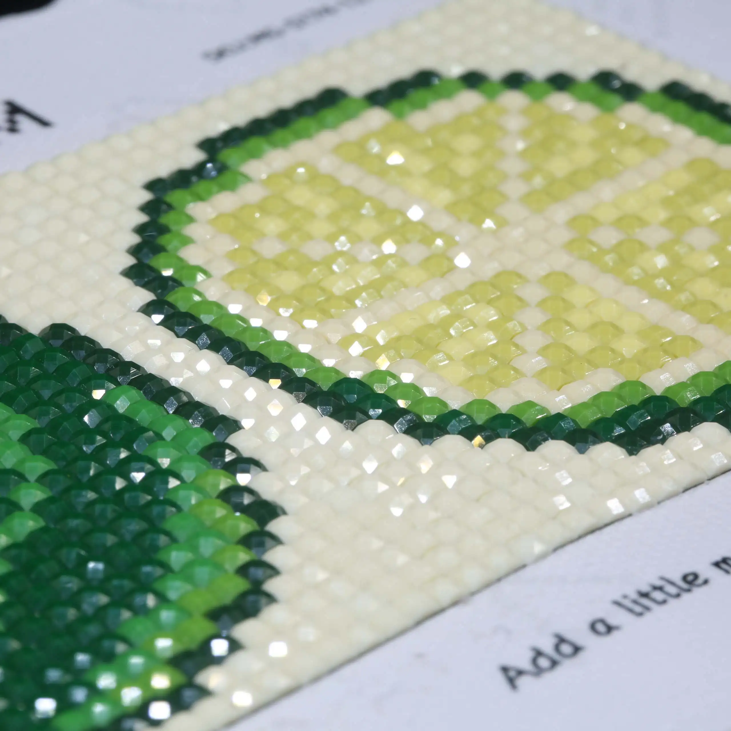 Minigem®: Lime Duo 5' X 3' 5D DIY Resin Square Diamond Painting Kit - Zesty Citrus-Themed Mosaic for Home Decor & Gifts view 4
