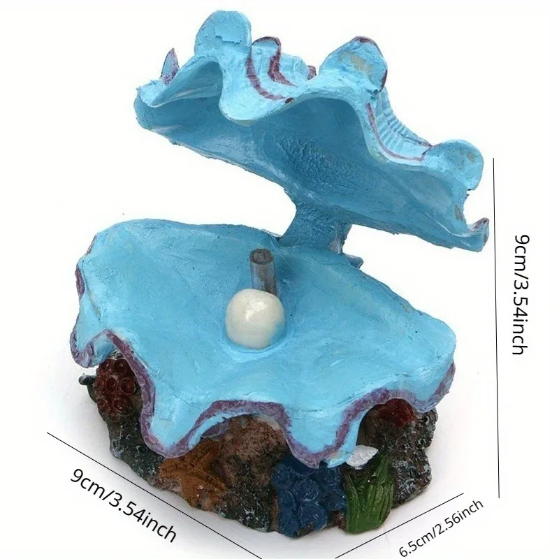 1PC Aquarium Pearl Shell Air Bubble Stone Fish Tank Decoration Oxygen Pump Air Pump Drive Ornament