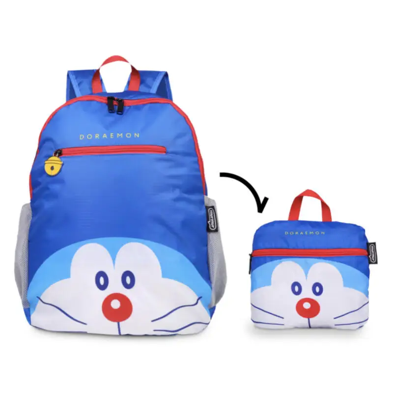 Складной рюкзак Doraemon большой вместимости для активного отдыха и спорта, многофункциональная сумка на молнии с мультяшным принтом, дорожная сумка для мам