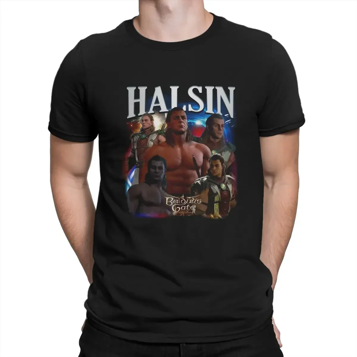 Cheavyweight streetwear anime   Halsin Halsin Special Shirt Astarion Gale Baldurs Gate 3 Casual T Shirt Summer T-shirt For Men