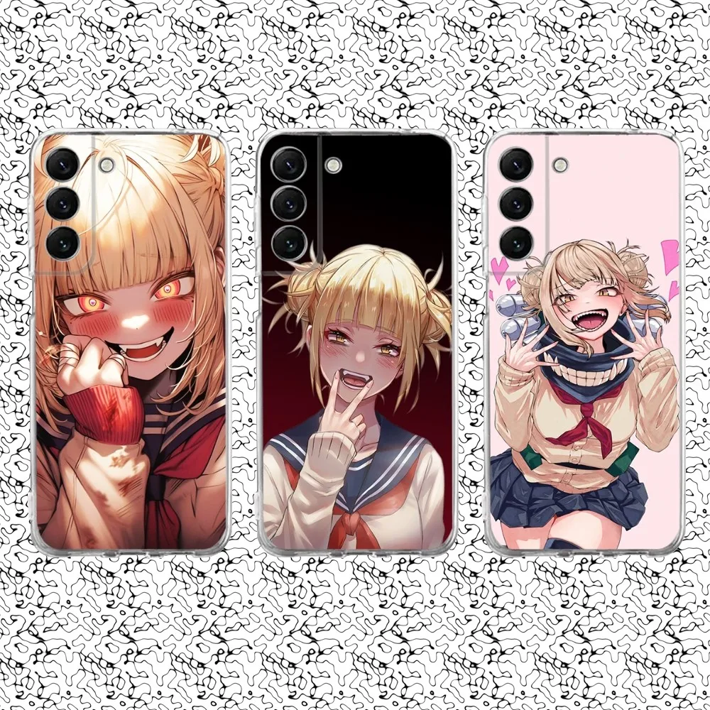 H-Himikos T-Togas Anime Phone Case Silicone For Samsung S30,S23,21,22,20 Ultra,S20 FE lite,S10,9,PIus Note20ultra Cover Clear