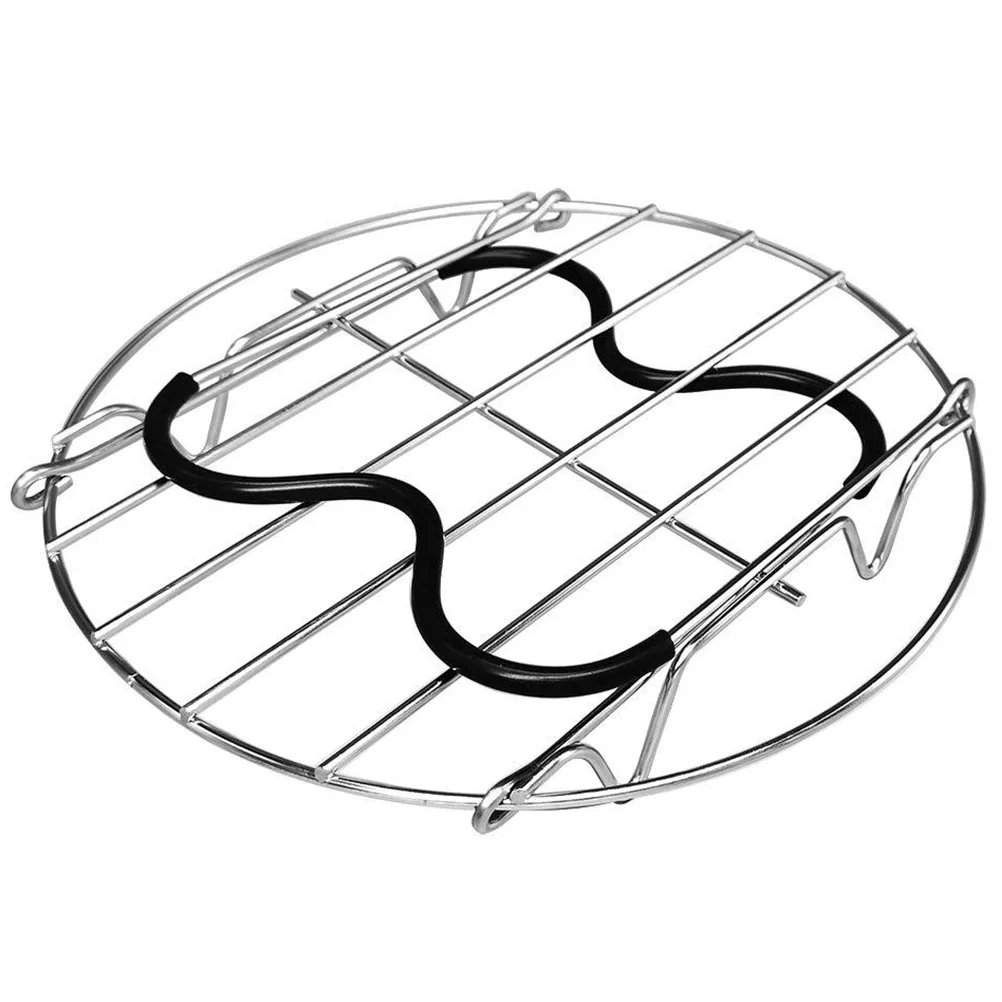 

Stainless Steel Steamer Rack Safety Protects Desktop Hot Plates Ideal Pots Cooking Utensils Steam Shelf Kitchen