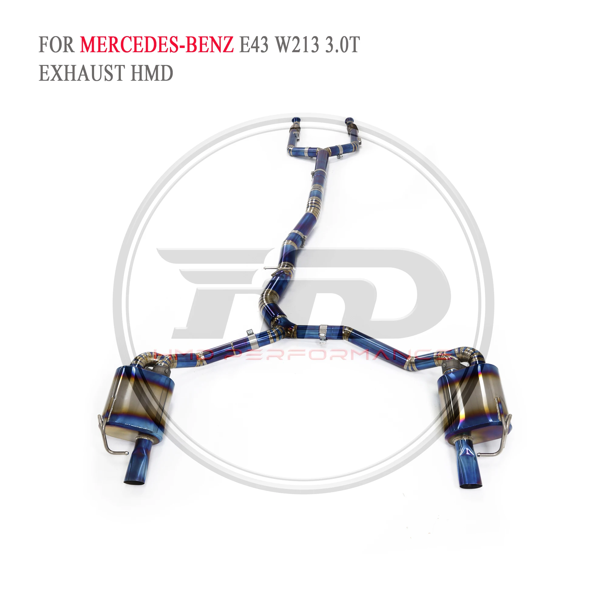 

HMD Titanium Exhaust System Performance Catback for Mercedes Benz E43 E400 E450 W213 C207 Muffler With Valve Non OPF Version