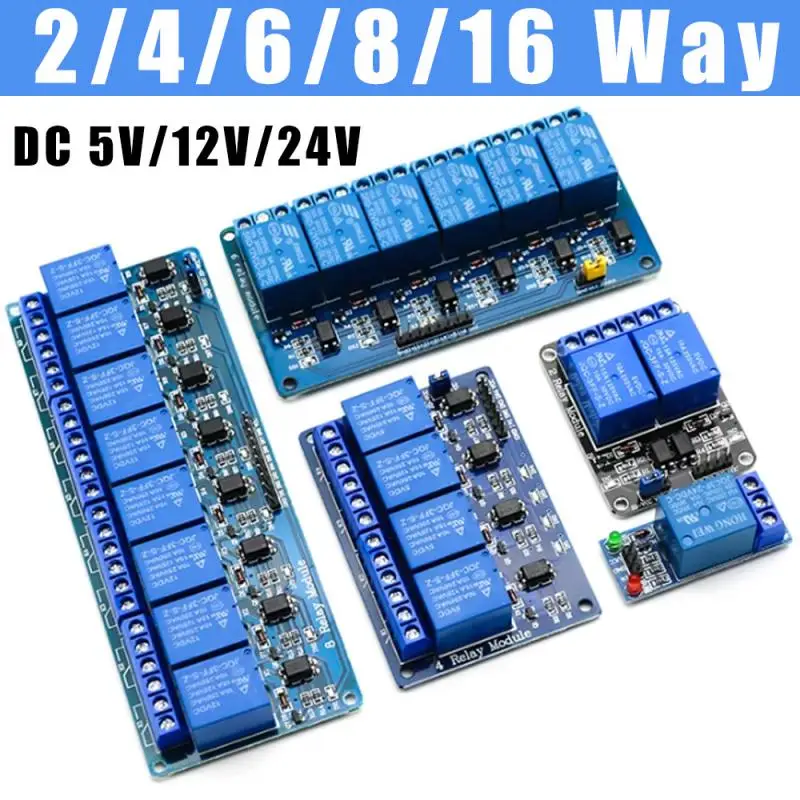 5V 12V 24V  2 4 6 8 Way Relay Module for arduino 2 4 6 8 16 channel Power module with optocoupler Automation Relay module