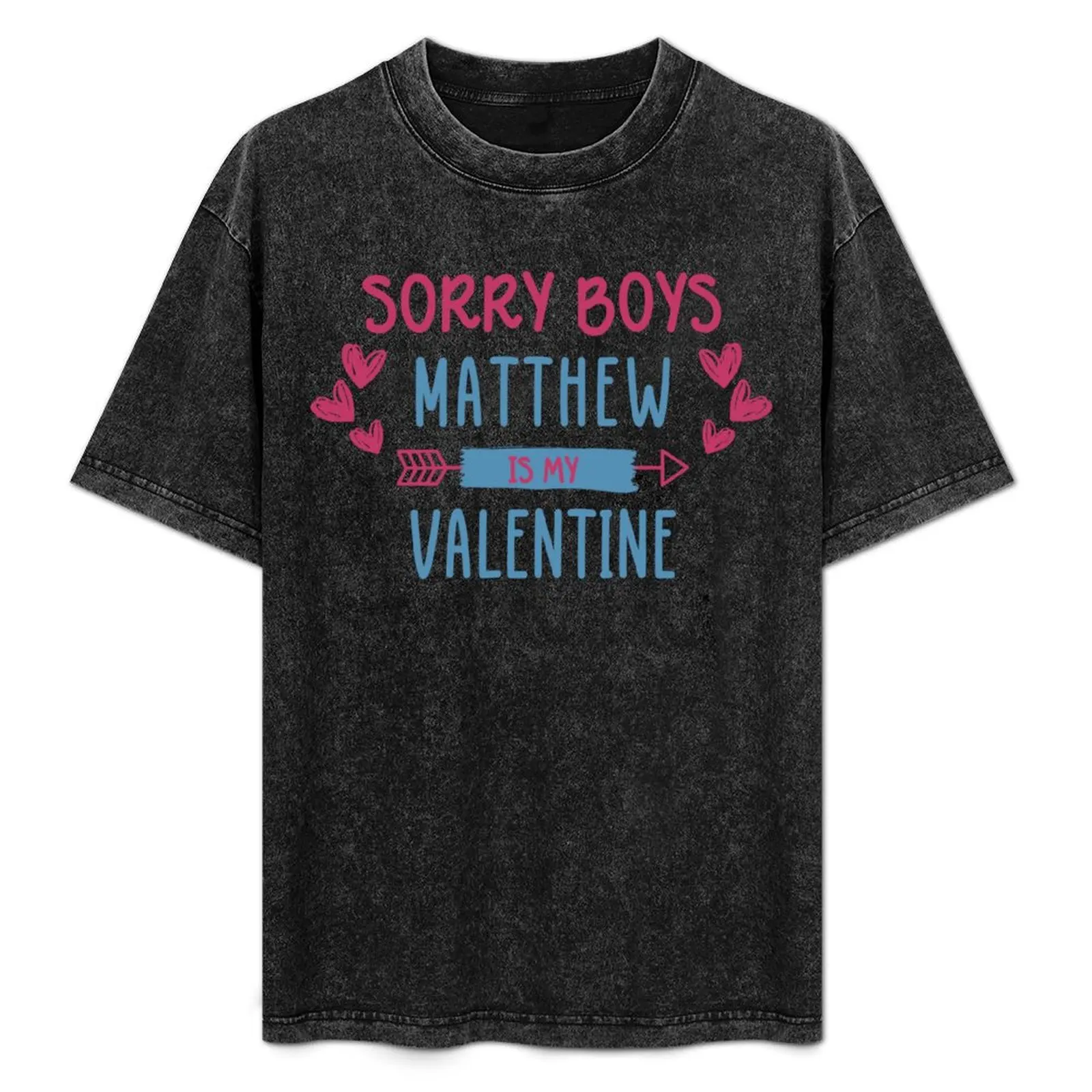 

Sorry Boys Matthew Is My Valentine ZEROBASEONE T-Shirt Basic Solid Color Short Sleeve T-Shirt